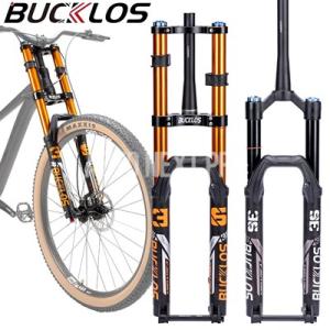 【並行輸入品】BUCKLOS 27.5/29 DHフォーク 15 110 スルーアクスル ダウンヒルバイクフォーク エアサスペンション マウンテンバイクフォーク テーパーチューブ A