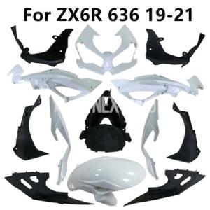 Zx6r 2019-2020-2021 6r 636 19-20-21用 バイク用塗装済みフェアリン...