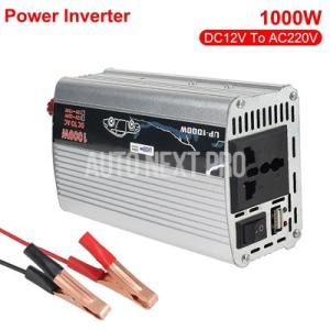 車 家庭 ラップトップ トラック用 12V ら 110V 220V 純粋 正弦波パワーインバーター電子電圧変圧器 1000W