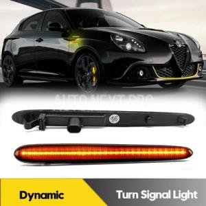 ダイナミックサイドカーライト LEDカーライトプロジェクター アルファロメオ ジュリエッタ 2010...