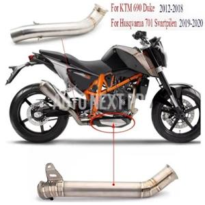 バイク 排気カスタムミッドリンクパイプ オリジナル マフラー 接続  KTM Duke 690 20...