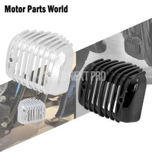 【並行輸入品】バイク電圧レギュレータカバーブラックフェアリングハーレーソフテイルファットボーイブレイ...