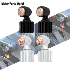 【並行輸入品】バイクブラック/ ミニ LED ウィンカーブレーキライトランニング LED 汎用ハーレ...