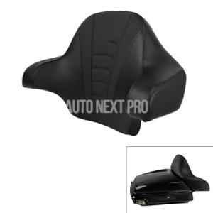 バイク 二輪キングチョップドパックトランク ハーレーツアーパック用ラップアラウンドバックレスト ツー...