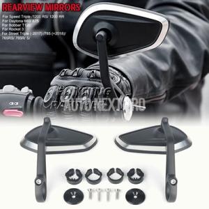 【並行輸入品】バイク用バックミラー ストリートトリプル用エンドミラーキット 765 765rs 76...