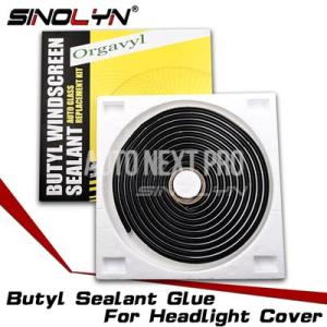 【並行輸入品】Sinolyn ヘッドライトシーラント黒ヘビブチルスピーカーフロントガラス接着剤ゴム接...