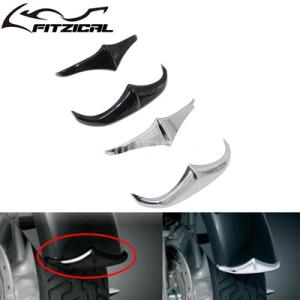 フロント リア ABSバイク 二輪フェンダー フロントエッジ アクセントチップトリムカバー ハーレー...