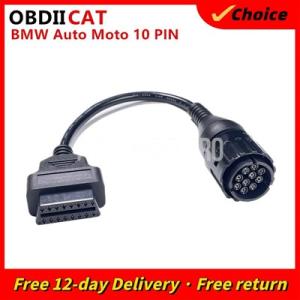 【並行輸入品】BMW 10PIN ケーブルアダプタ OBD2 OBDII 診断ケーブル 10PIN ...