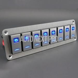 【並行輸入品】汎用 RV トラック車ボートロッカースイッチパネル 8 ギャング 12V 24V マリ...