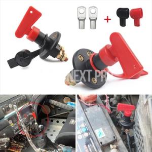 【並行輸入品】300A 12V 24V 赤 2Key カットオフバッテリーメインキルスイッチ車両車 ...