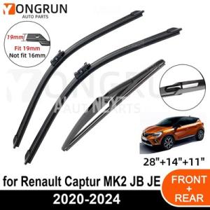 ルノーキャプチャーmk2jb je 2020-2024用フロントガラス リアワイパー 3個