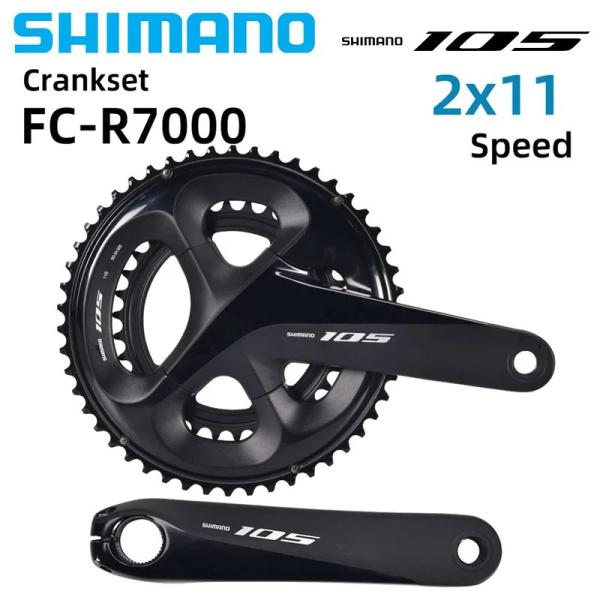 【並行輸入品】シマノ 105 R7000 2x11 スピードクランクセットホローテック II 22V...