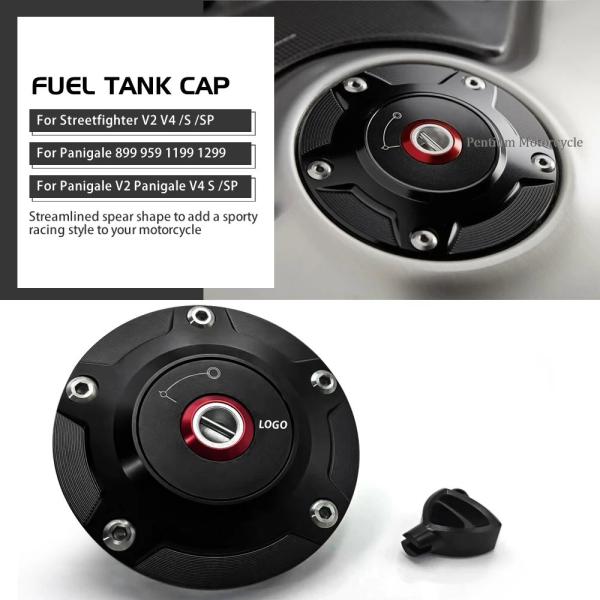 【並行輸入品】CNCアルミニウム燃料タンクキャップ ドゥカティディアベルv4ストリートファイターv4...