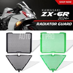 【並行輸入品】ラジエーターガードカワサキニンジャzx-6r 2024 ラジエーターオイルクーラープロ...