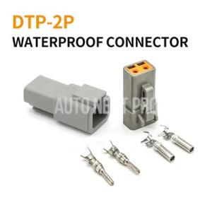 Deutch-防水自動車コネクタDtpシリーズ 自動車用電気ケーブル オス メス ソケット 2ピン ...