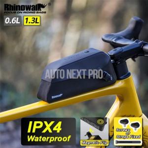 【並行輸入品】rhinowalk バイクフレームバッグ磁気フリップ ipx4 防水サイクリングトップ...