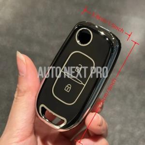 車 リモートキーカバーホルダーキーケースルノー...の詳細画像1