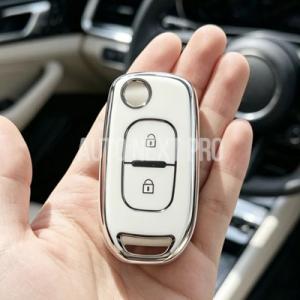 車 リモートキーカバーホルダーキーケースルノー...の詳細画像4