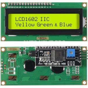 Arduino用LCDディスプレイモジュール シリアルインターフェイスアダプターモジュール 青 緑 ...