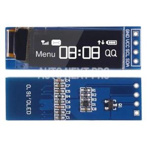 Arduino i2c ssd1306 ホワイト ブルー スクリーンドライバー i2c 0.91 イ...