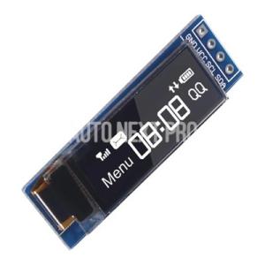 Arduino用OLEDディスプレイモジュール 3.3 インチ i2C SSD1306 白 青 i2C DC 0.91 V-5V