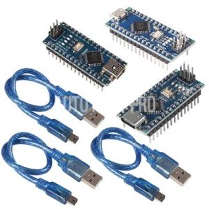 USBケーブル付きマイクロコントローラーモジュール arduino atmega328p nano ...