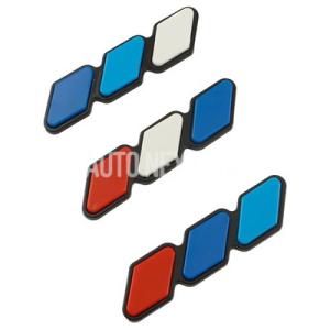 3D 車三色グリルバッジエンブレムステッカート...の詳細画像1