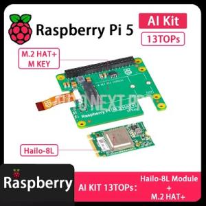 公式 Raspberry Pi 5 M.2 HAT + Gen2 Gen3 NVME M.2 SSD...
