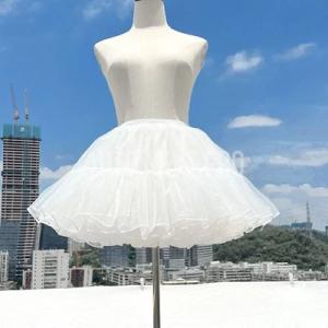 ロリータ骨 しふわふわスカートふわふわ柔ら い糸ドレス白ペチコートコスプレ服クリノリナスコスプレアク...