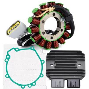【並行輸入品】ガスケット付き電圧レギュレータ整流器 カワサキ用 ジェネレーターステータコイル ZX ...