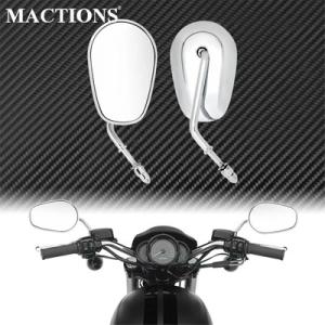 【並行輸入品】2Xバイクリアビューサイドミラーハーレースポーツスターダイナソフテイル用ツーリングロー...