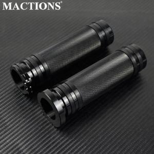 【並行輸入品】バイク1 インチハンドルハンドグリップすべ黒アルミハーレースポーツスターXL 883 ...