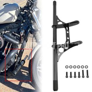 【並行輸入品】バイククラッシュバー 落下保護黒フロント エンジンガードハーレースポーツスター XL8...