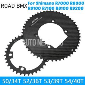 【並行輸入品】バイクカーボンチェーンリング110BCD超軽量ダブルディスク110BCD 4ボルトチェ...