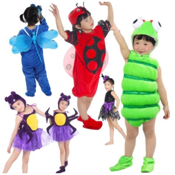 ccyc200【ダンス衣装】着ぐるみ　クモ　トンボ　蜻蛉　てんとうむし　アオムシ　青虫　蜘蛛　動物ア...