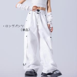 白 ホワイト フード付 キッズ ダンス衣装 ヒ...の詳細画像4