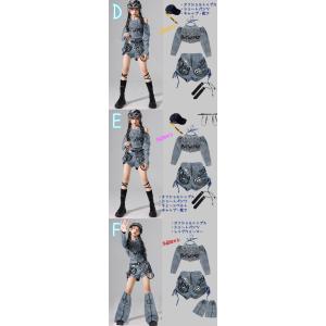 グレー デニム 青ブルー ブラック キッズ ダ...の詳細画像5