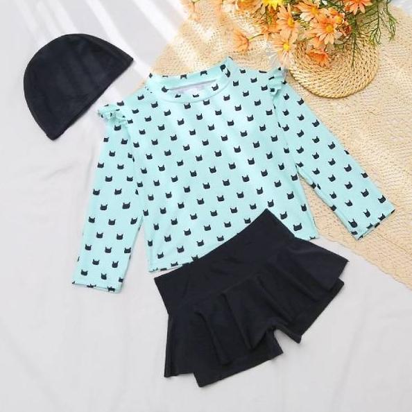 sm052【ゆうパケット送料無料】水着 女の子 ビキニ ラッシュガード 子供 女の子 女児 子供水着...