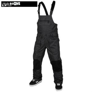 ラスト！21 VOLCOM ROAN BIB OVERALL BLACK STATIC ボルコム スノーボードウェア パンツ　メンズ G1351909　Mサイズ ビブパンツ｜take88