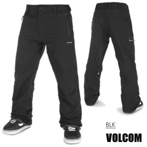 【22-23】VOLCOM L GORE-TEX PNT BLACK ボルコム スノーボードウェア パンツ　メンズ Lサイズ｜take88