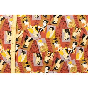 在庫限りスケアープリントkabukiブラウンの詳細画像1