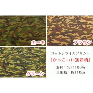〇コットンツイルプリント〇『かっこいい迷彩柄』...の詳細画像1