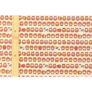 生地 布 猫柄 コットンこばやし ねこだるま ...の詳細画像1