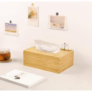 ティッシュケース ティッシュ収納 竹製 ティッ...の詳細画像1