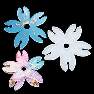 FineInno ワイングラス用 カップホルダー用 ワイン 収納用 花形 丸形 シリコンモールド UVレジン型 DIY ワイン用