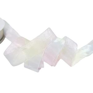 moonfarm 全3色 レインボー オーガンジー リボン 幅約2.5cm×5〜90m カラフル 虹