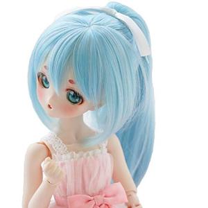 YR EARTH ドール用 耐熱 ウィッグ 8〜9インチ カツラ スーパーロングポニーテール 1/3サイズ BJD DD SD S251 (ライトブ