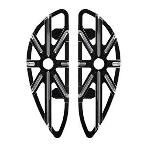 YHMTIVTU バイク フロント ドライバー フロアボード フットペグ フットペダル ハーレー ロードキング FLH FLST FLD