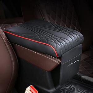 DURASIKO 車肘置き コンソールボックスパッド 手置く 高級 形状記憶 前面ポケット付き 小物入れ スッキリ 便利
