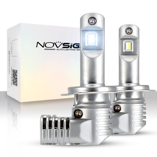 NOVSIGHT H7 車用/バイク LEDヘッドライト 車検対応 一体型LEDチップ搭載 360°...
